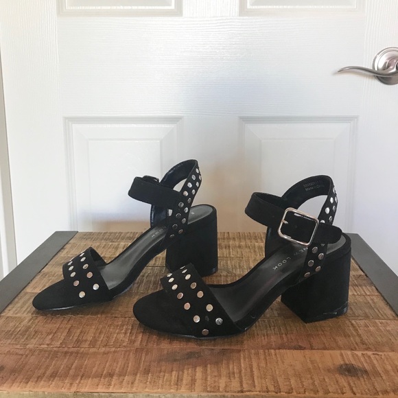 Black Studded Heals - Picture 2 of 4
